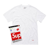 Supreme x Hanes Tagless Tees — White, 3-pack