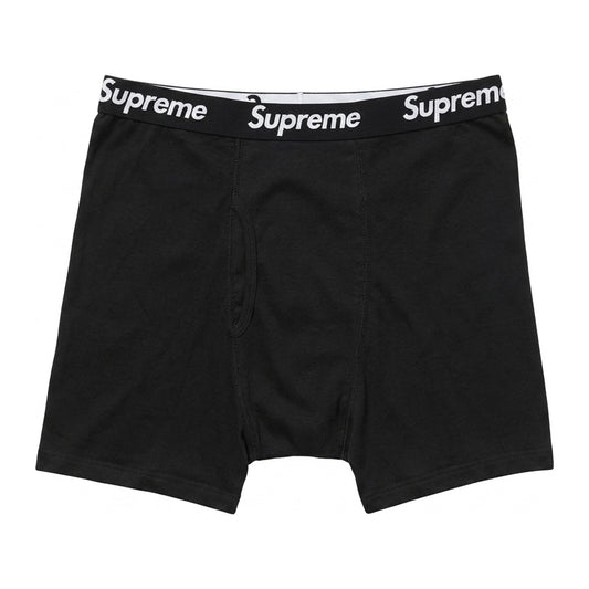 Supreme x Hanes Boxer Briefs — Black