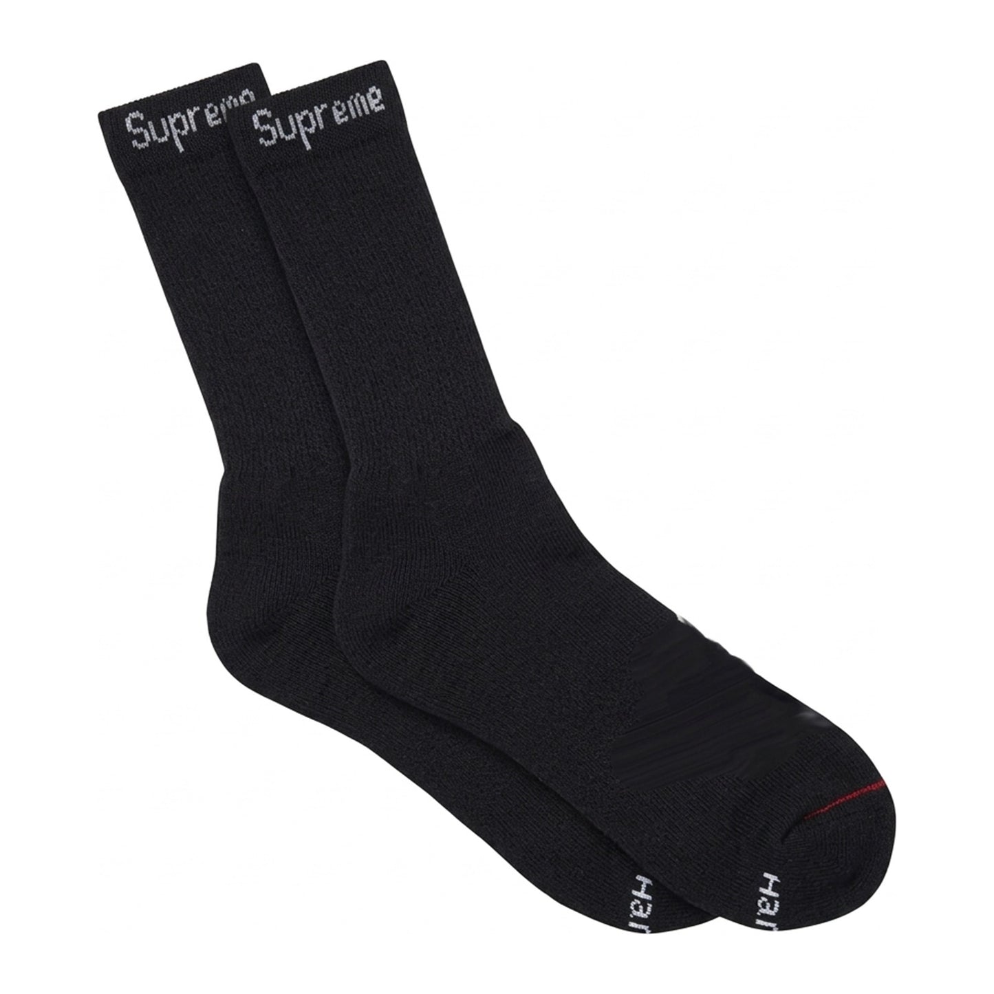 Supreme x Hanes Crew Socks — Black