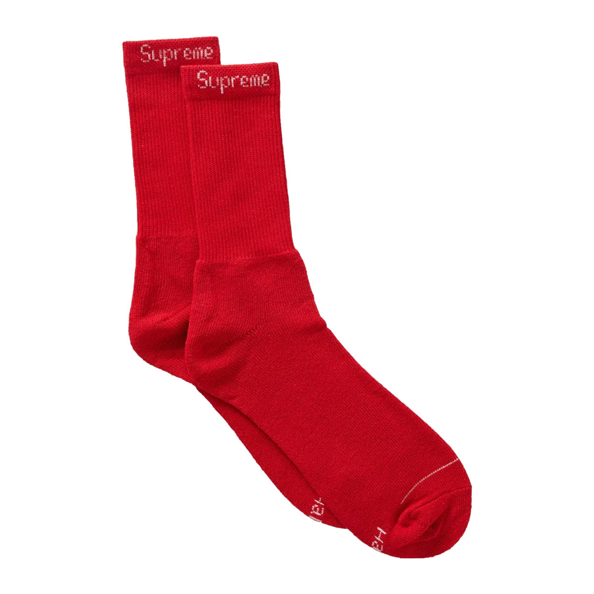 Supreme x Hanes Crew Socks — Red