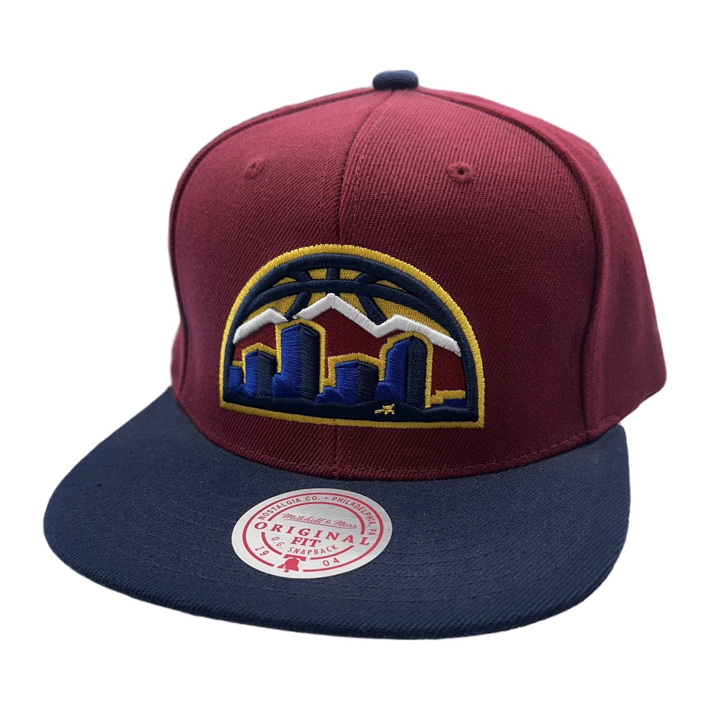 Mitchell & Ness Denver Nuggets 2-Tone Snapback — Maroon/Navy