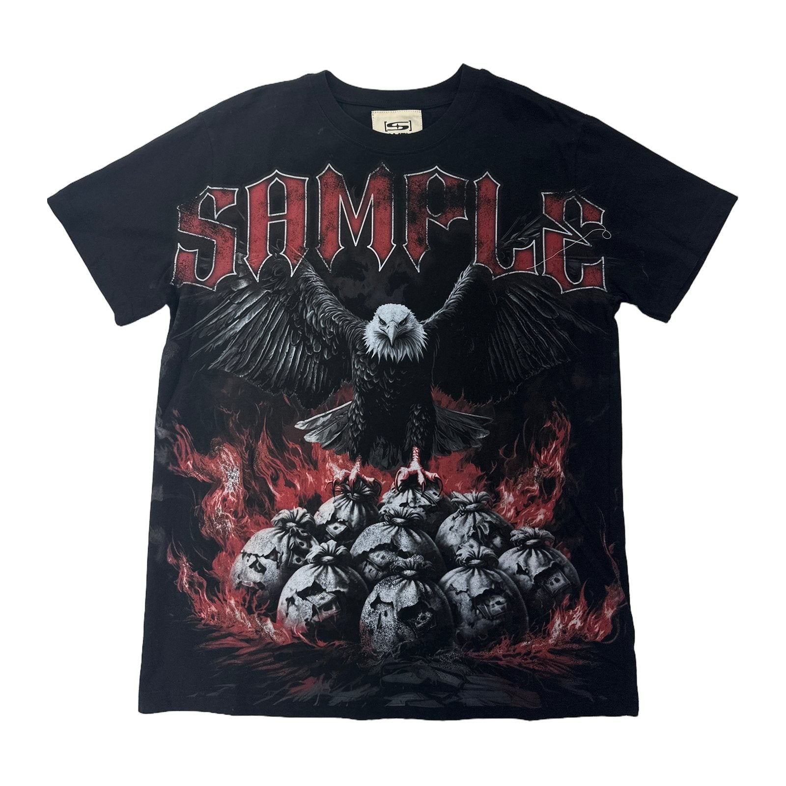sample eagle tee black