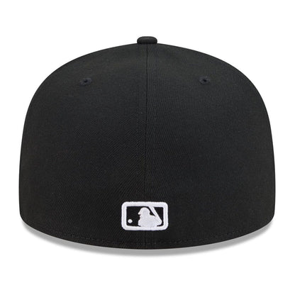 New Era Texas Rangers 59FIFTY Fitted — Black/White