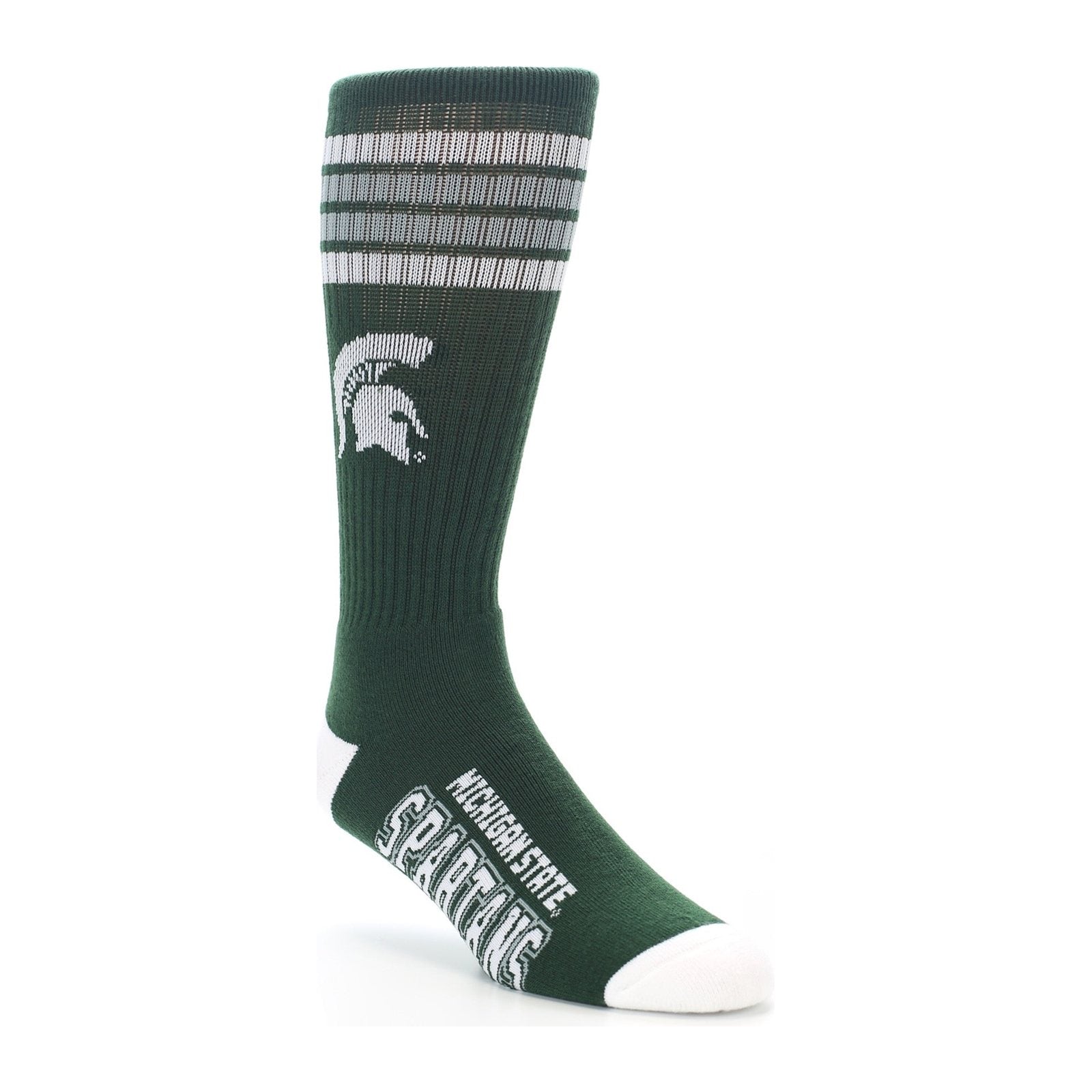 FBF Originals Michigan State Spartans Crew Sock — Green/White