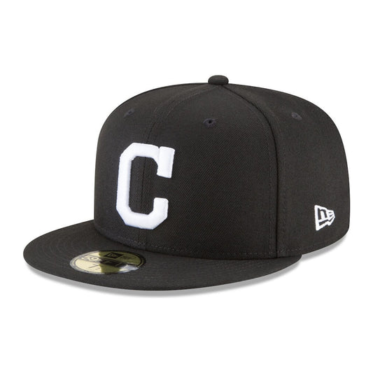 New Era Cleveland Indians 59FIFTY Fitted — Black/White — view 2