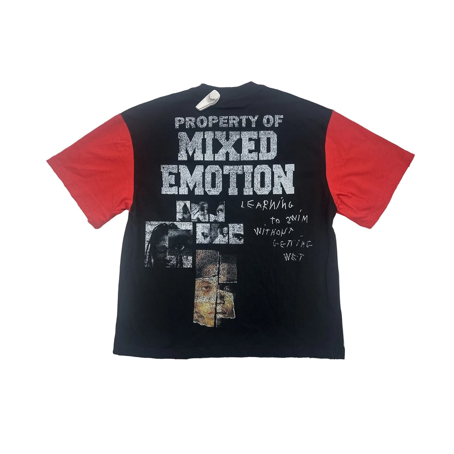 mixed emotion property tee black red