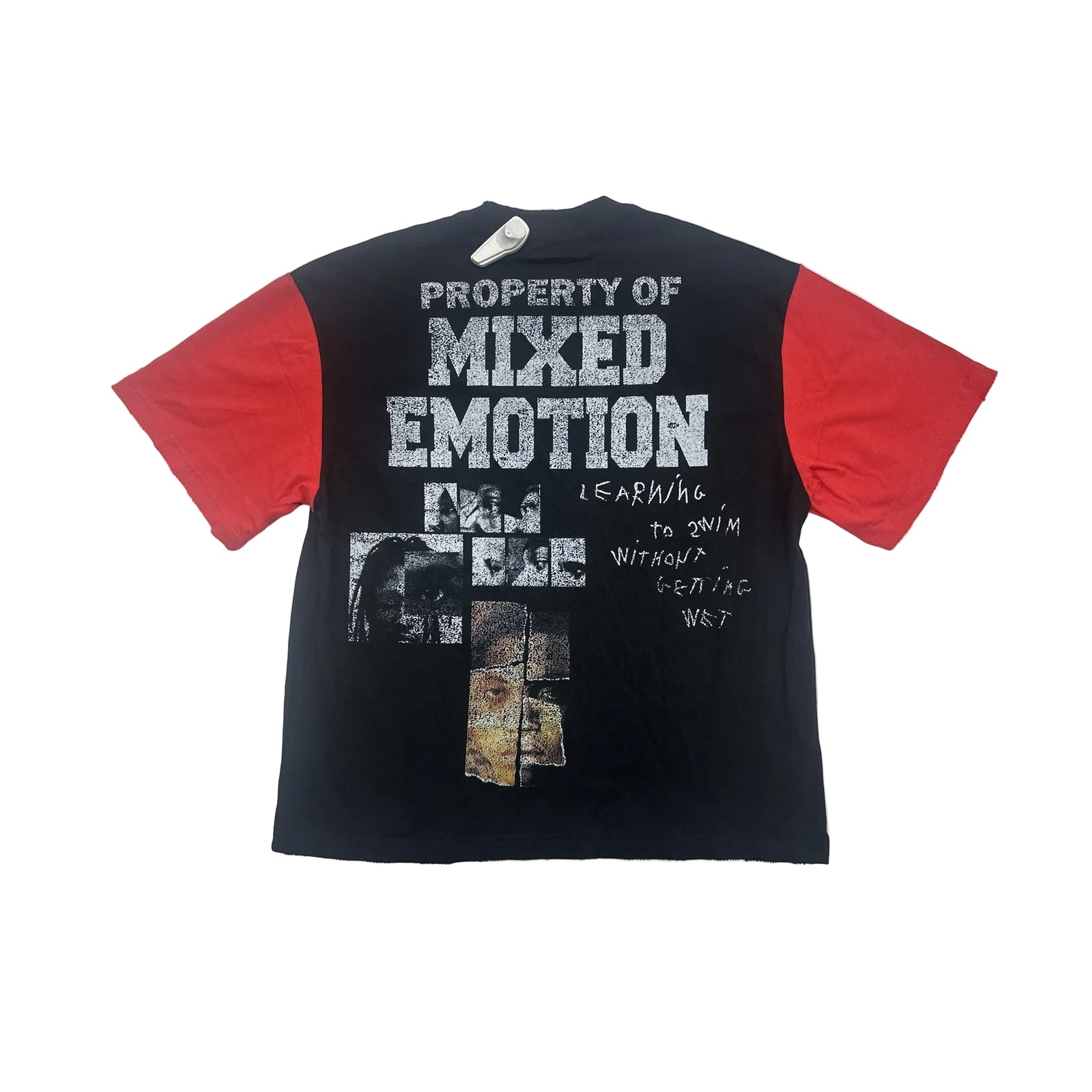mixed emotion property tee black red