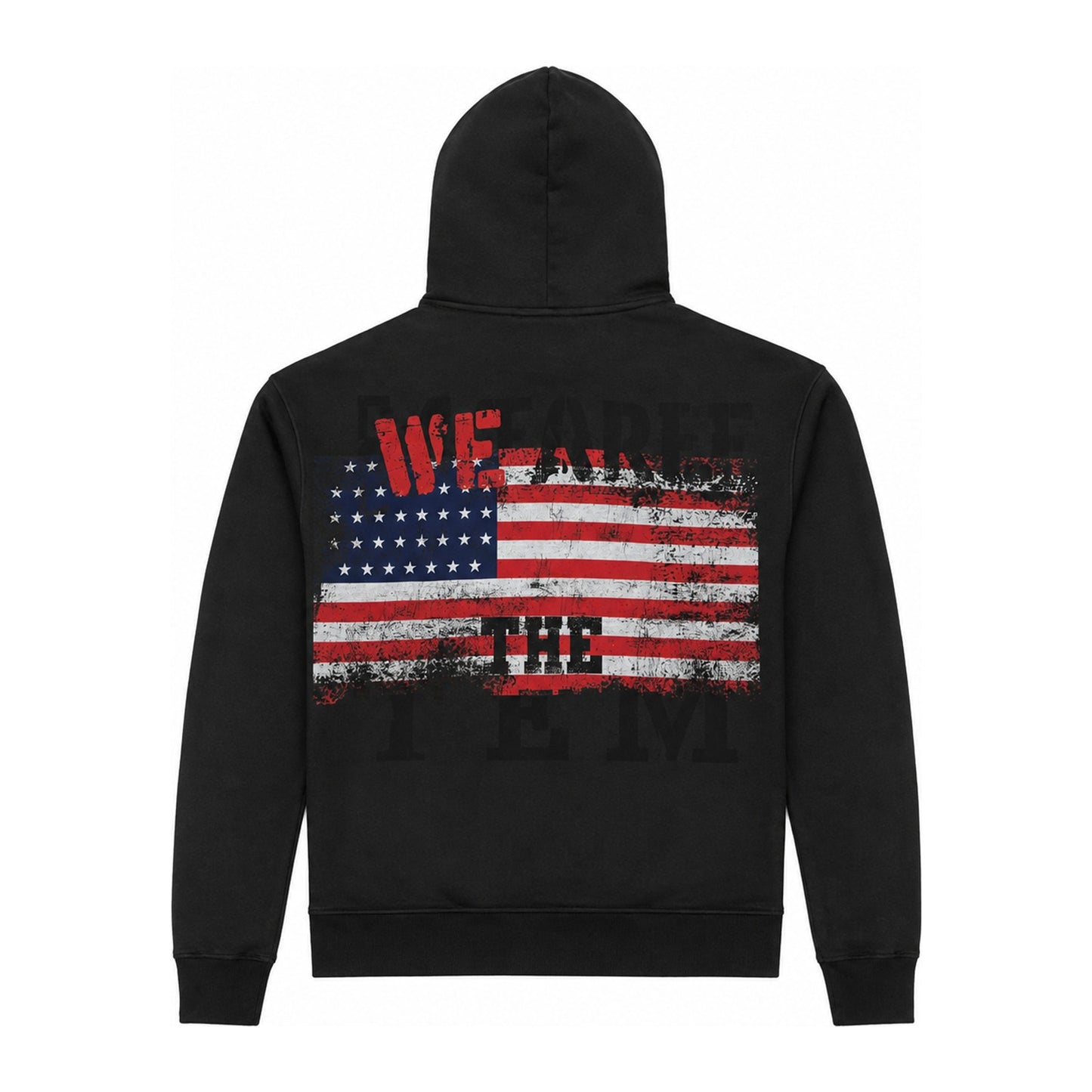 Prestige "War Has Ended" Zip-Up Hoodie — Black Wash — view 2