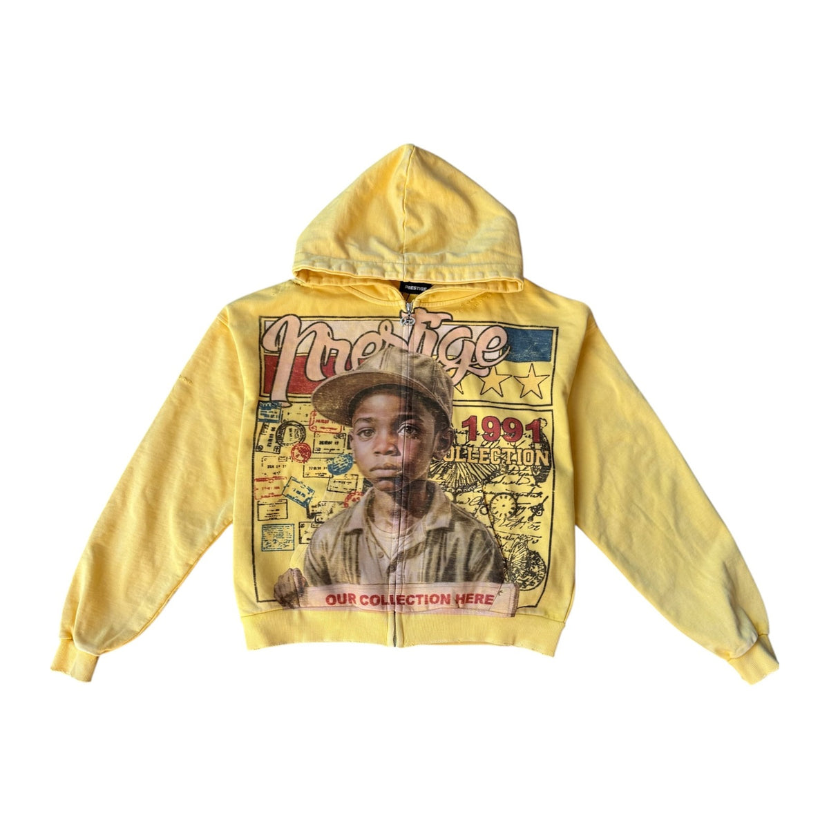 Prestige "Young General" Zip-Up Hoodie — Yellow