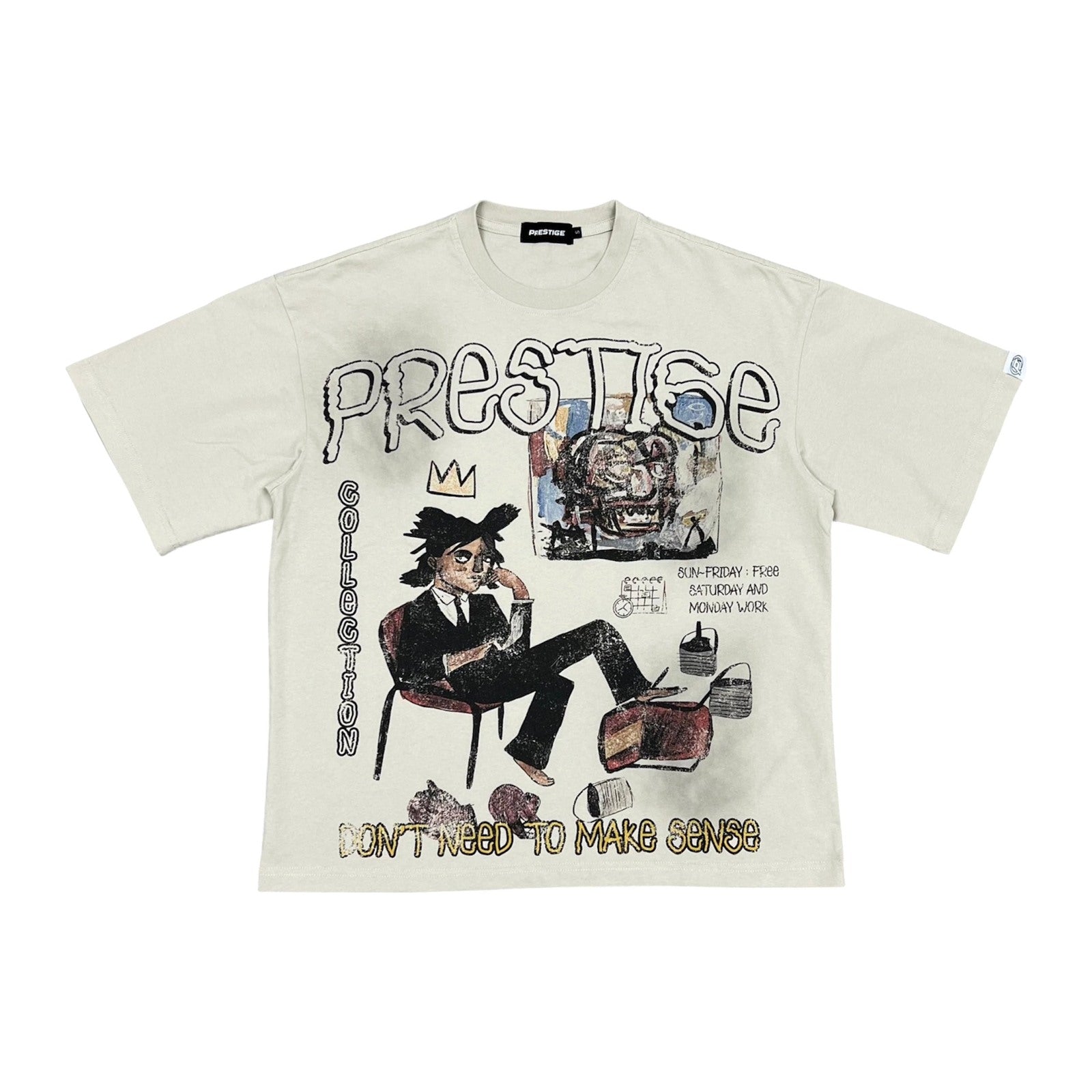 Prestige "Don't Make Sense" Tee — Bone