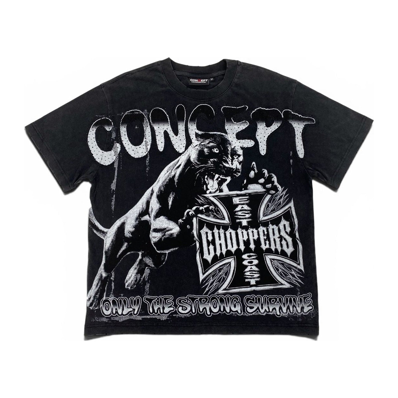 Concept LA "Survival" Tee — Black Wash