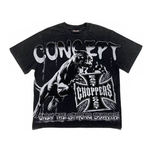 Concept LA "Survival" Tee — Black Wash