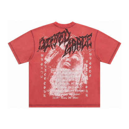 GFTD LA "Grace" Tour Tee — Washed Red