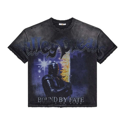 Valley Dreams "Bound By Fate" Washed Tee — Black