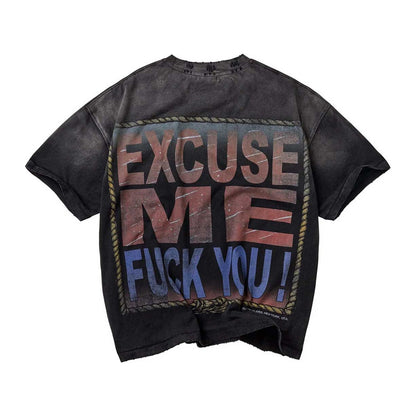 Valley Dreams "Excuse Me F**k You" Washed Tee — Black