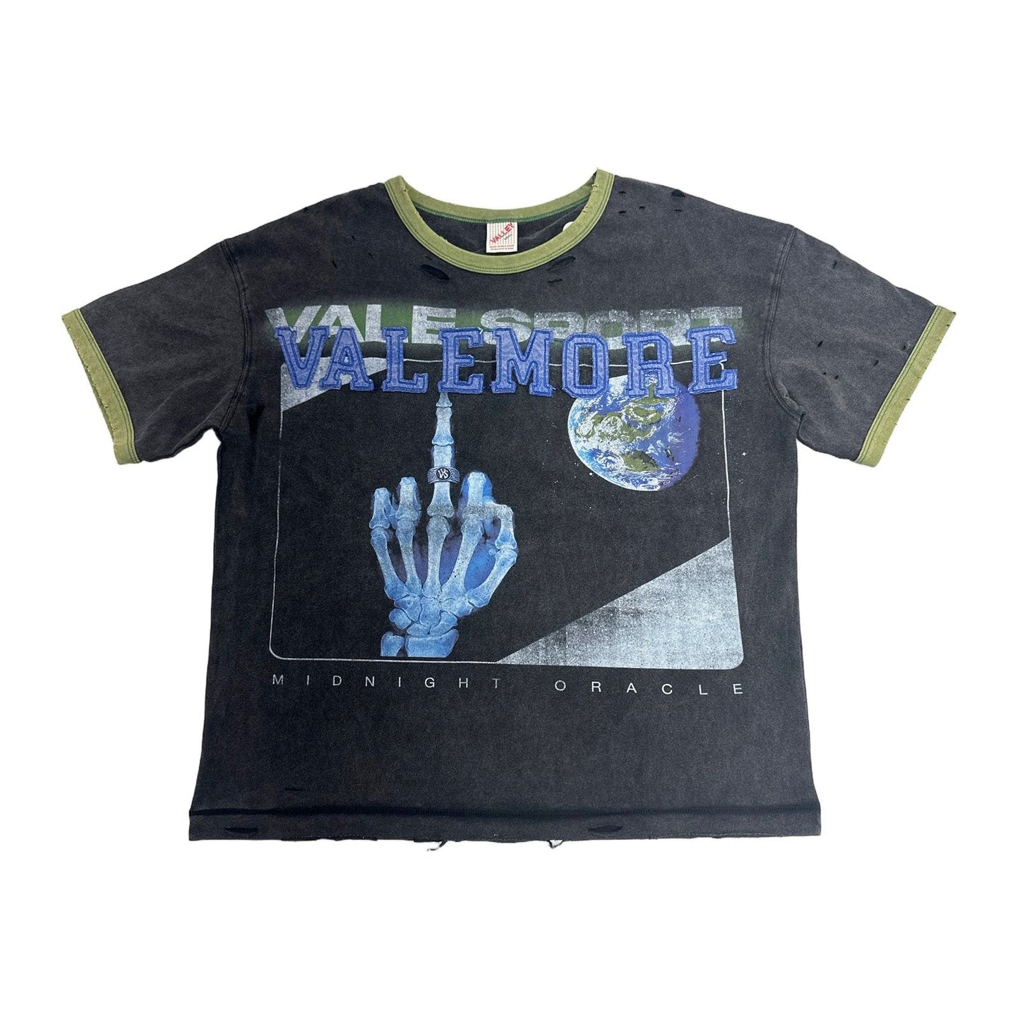 Valley Dreams "Midnight Oracle" Washed Tee — Black