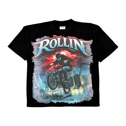 FWRD Denim NY "Rollin'" BMX Tee — Black