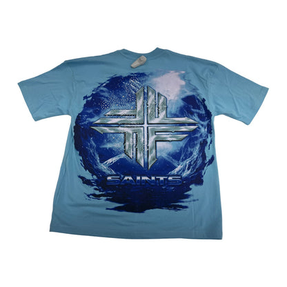 fwrd denim ny saints rhinestone tee carolina blue