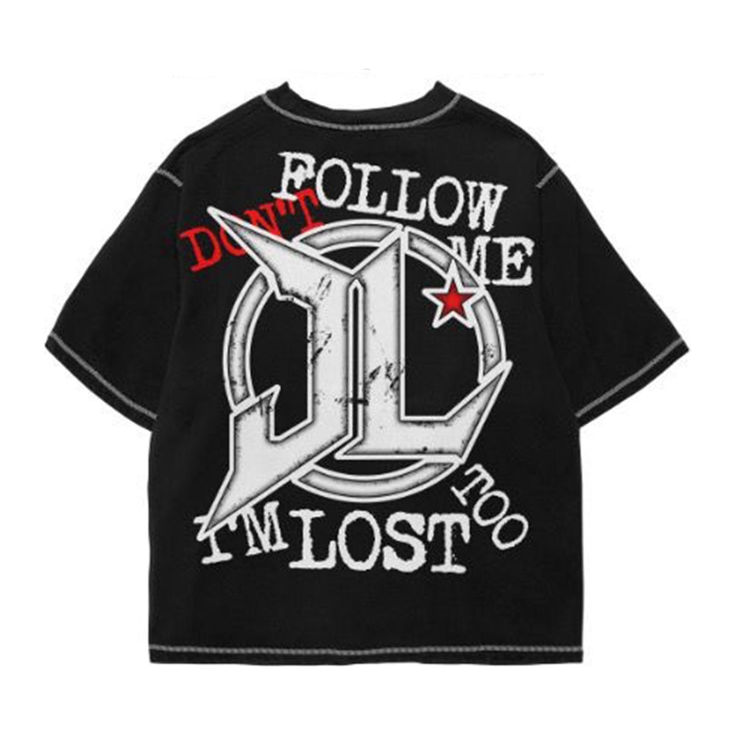 Jetlyfe "Don't Follow Me I'm Lost Too" Tee — Black