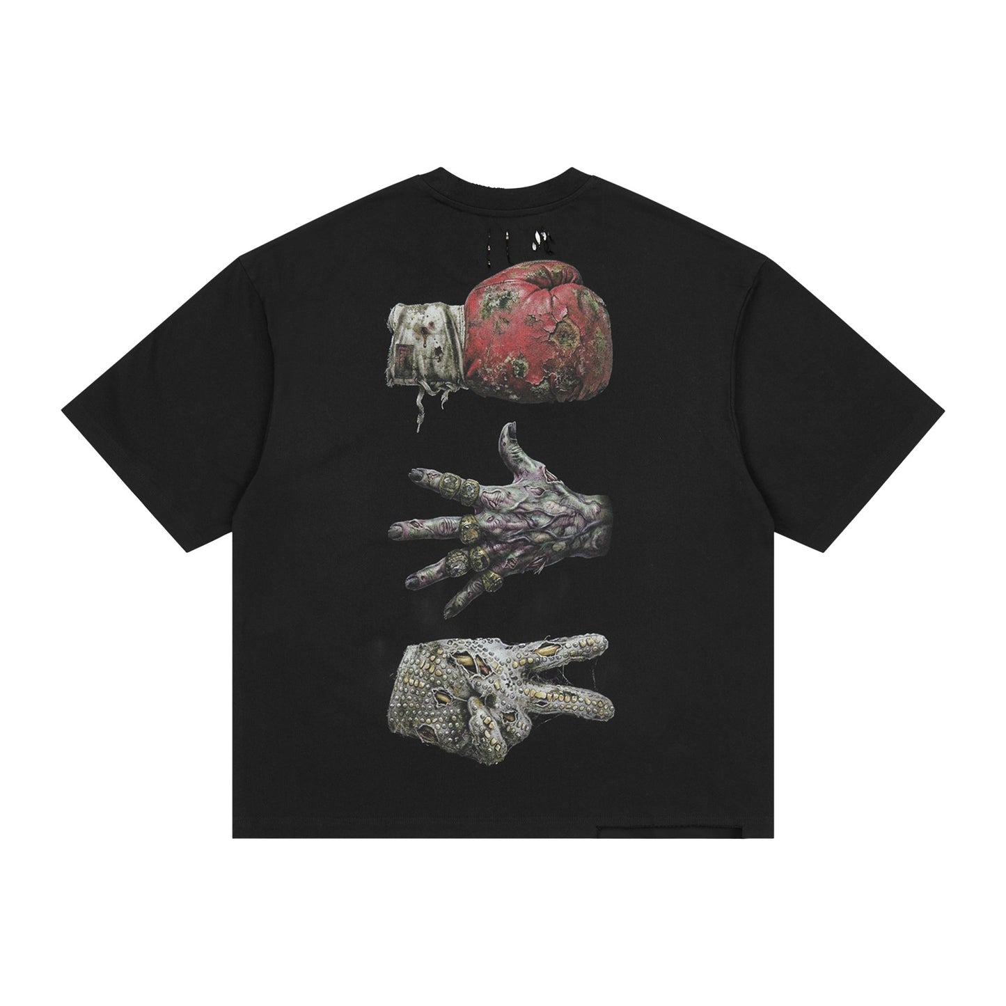 ALL HUMAN "Gloved Hand" Tee — Black