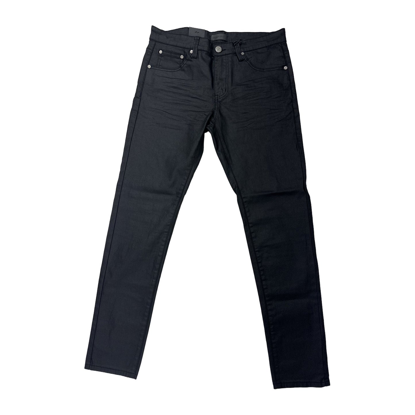 blind trust wax coated jean black
