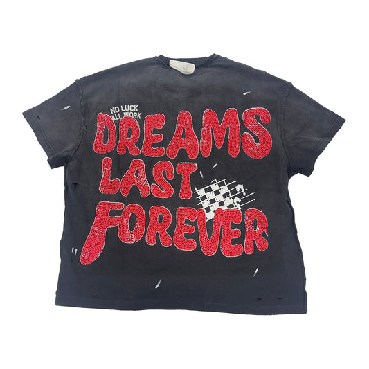 forever situated dont wait till its too late black wash tee