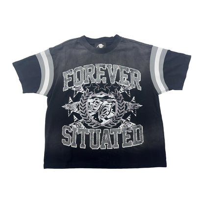 forever situated university white tee grey