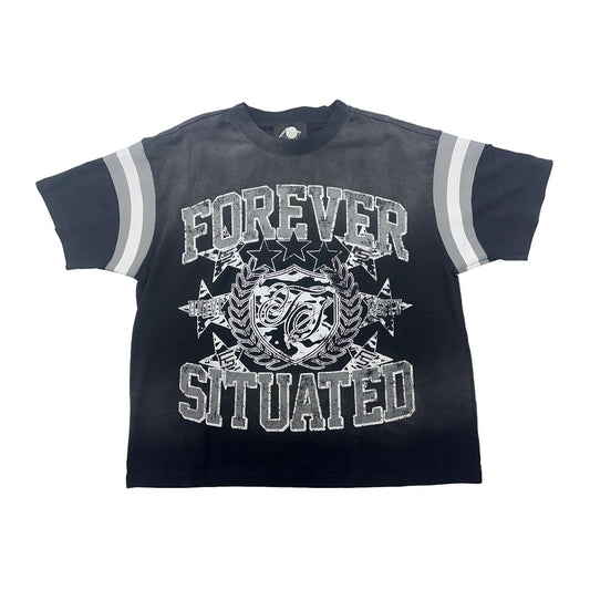 forever situated university white tee grey