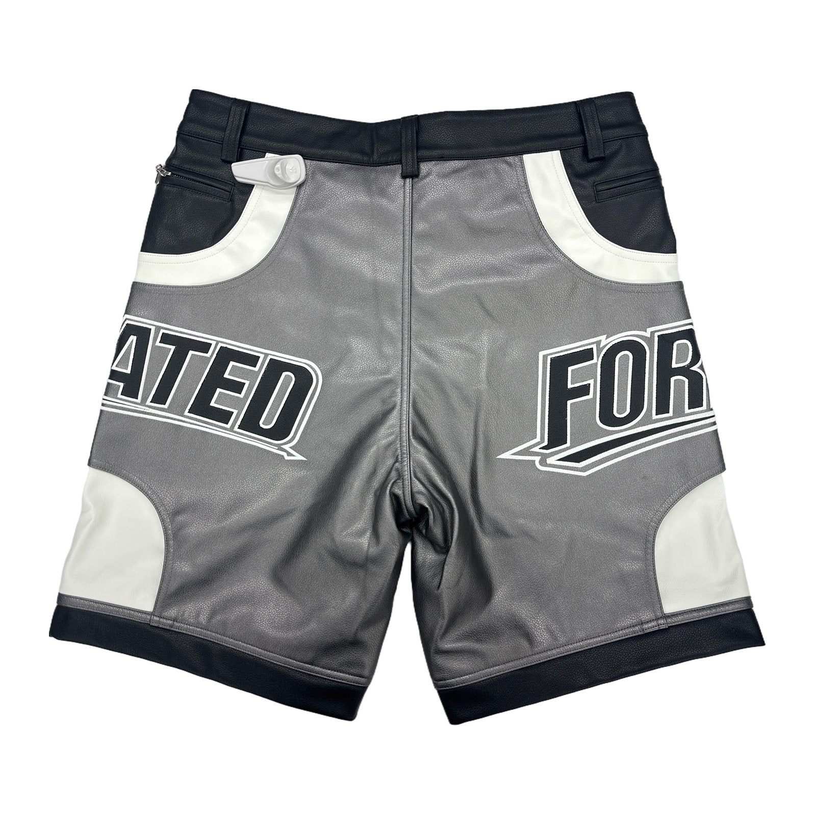 forever situated nylon shorts silver