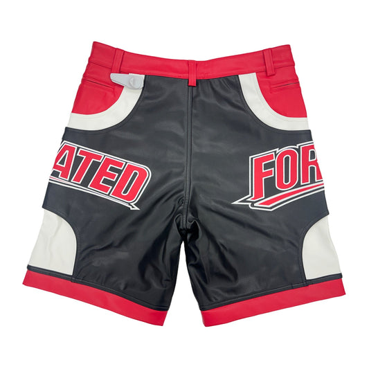 forever situated nylon shorts red
