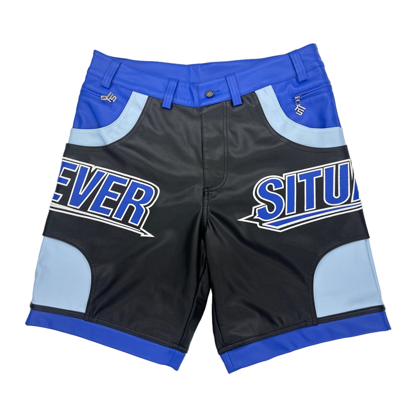 forever situated nylon shorts blue
