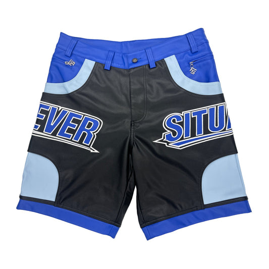 forever situated nylon shorts blue