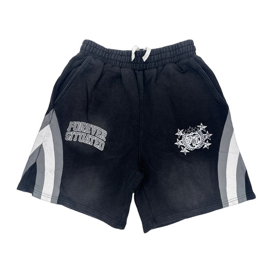 forever situated shorts black grey