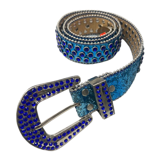 unbranded rhinestone belt blue blue