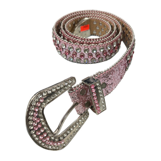 unbranded rhinestone belt pink white pink