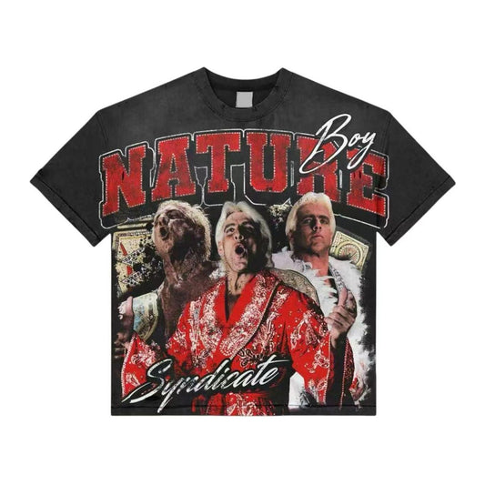 syndicate nature boy tee black wash