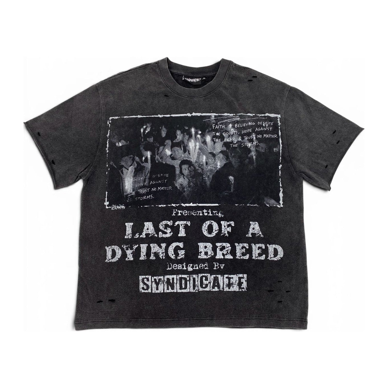 syndicate last of a dying breed tee black wash