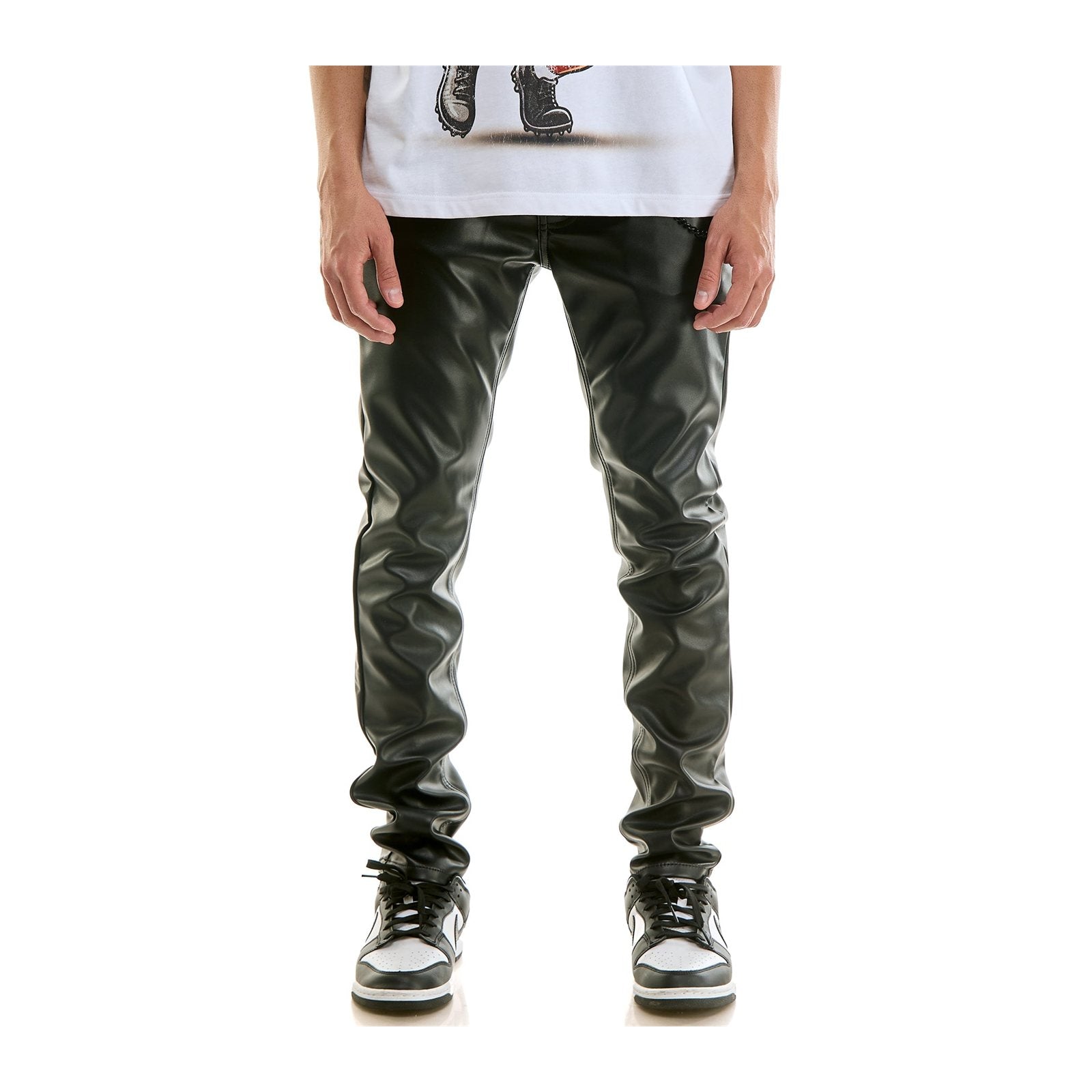 KDNK Everyday PU Skinny Pant — Black
