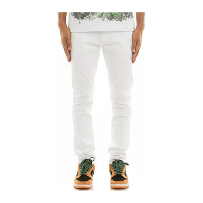 KDNK Rip & Repair Jean — White