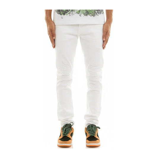KDNK Rip & Repair Jean — White