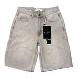 KDNK Rhinestone Denim Short — Light Blue
