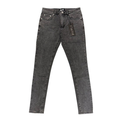 OATH "Runyon" Jean — Grey Acid Wash