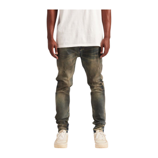 Embellish "David" Stacked Jean — Smokey Indigo
