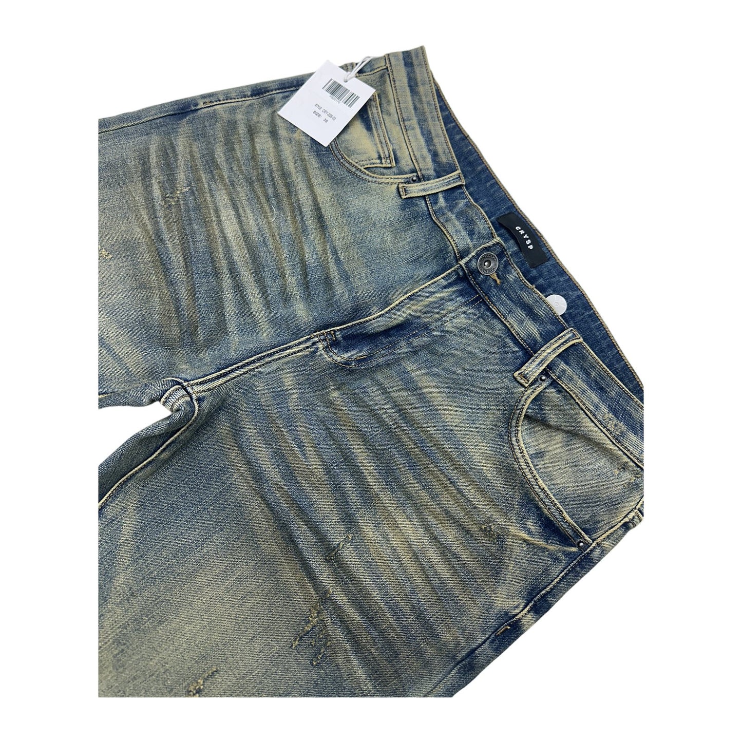 Crysp Atlantic Stacked Jean — Vintage Sand, view 2