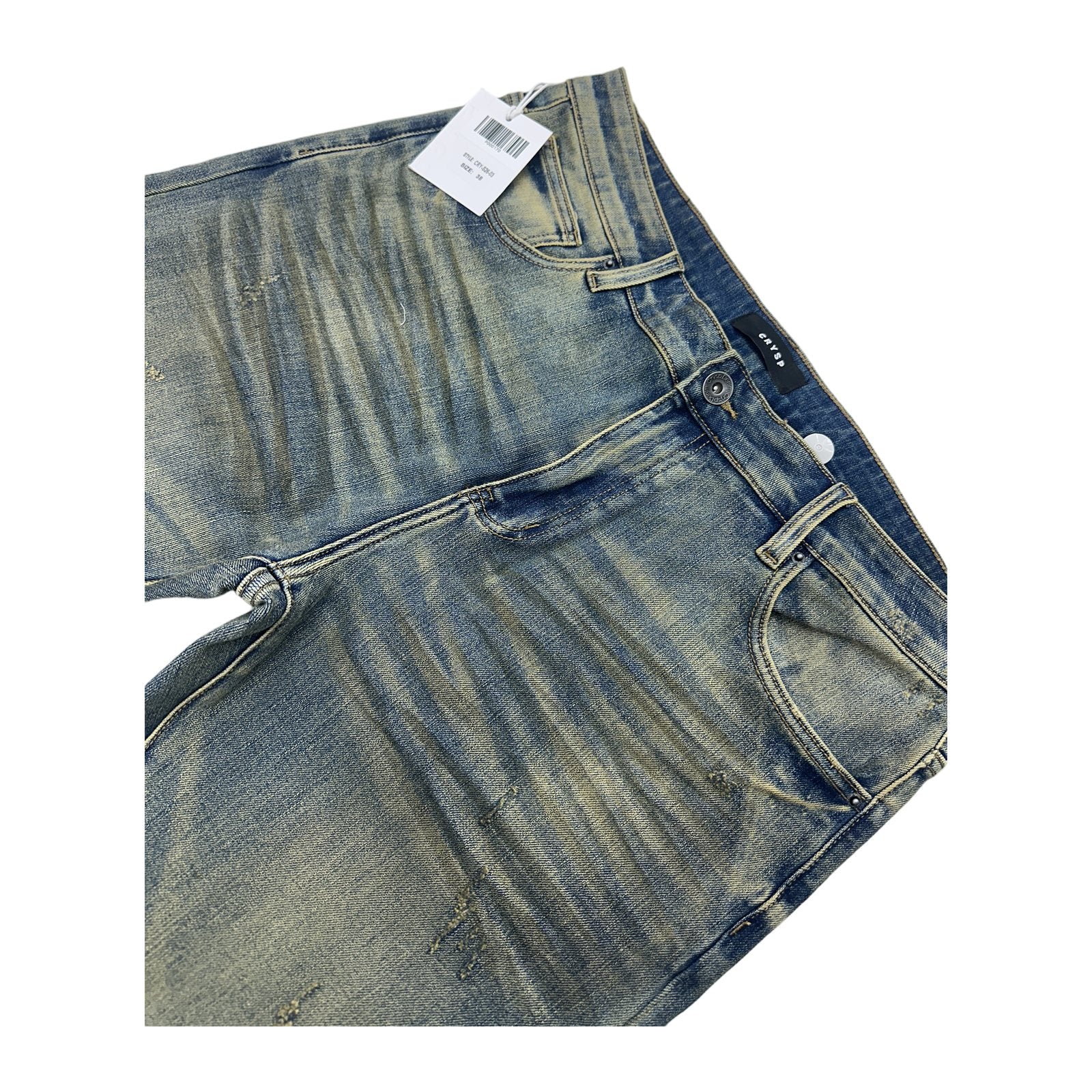 Crysp Atlantic Stacked Jean — Vintage Sand, view 2