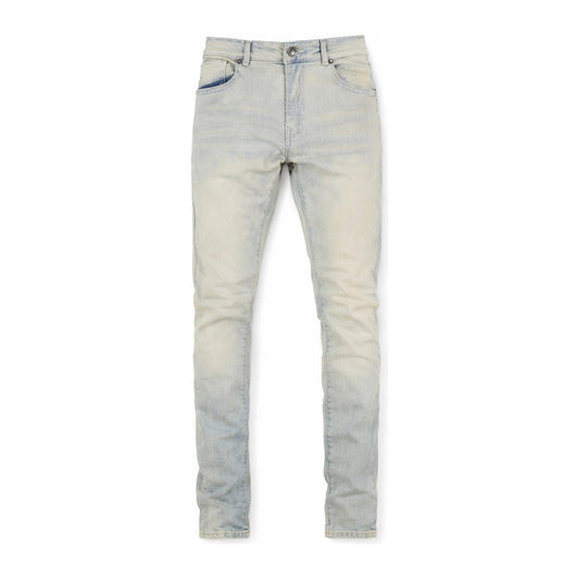 Focus 5244 Premium Clean Slim Denim — Khaki Vintage Wash