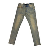 KDNK Rhinestone Skinny Jean — Tinted Blue