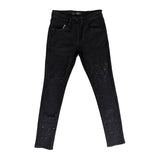 KDNK Gradient Rhinestone Skinny Jean — Black