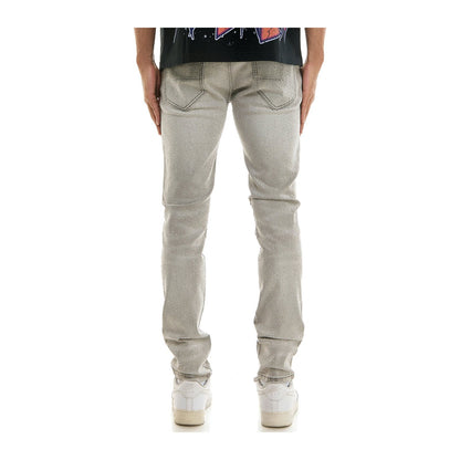 KDNK Rhinestone Skinny Jean — Grey