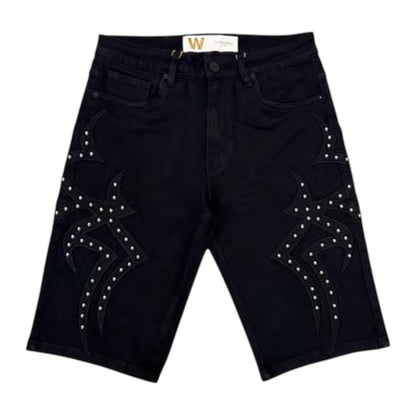Waimea Studded Short — Black, view 2